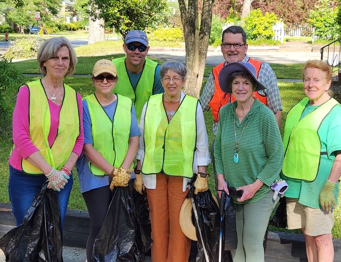 TRUNA neighborhood members participating in a regular Adopt-A-Street cleanup event in Greenville, NC.