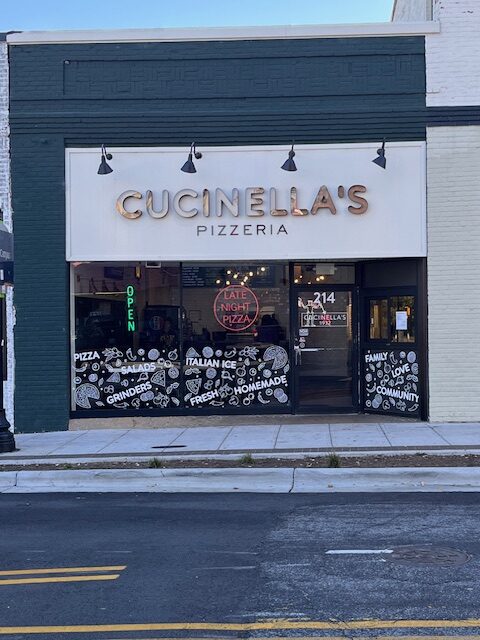 Store Front of Cucinella's Pizzeria